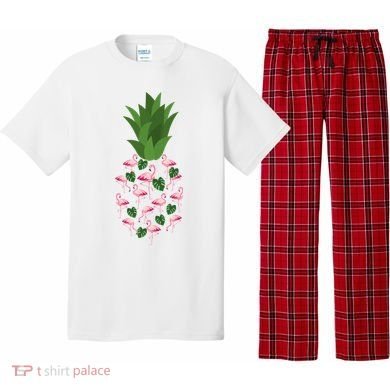 Flamingo Pineapple Cute Fun Summer Pajama Set
