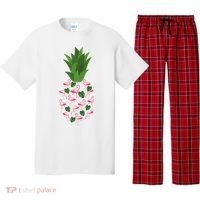 Flamingo Pineapple Cute Fun Summer Pajama Set thumb 0