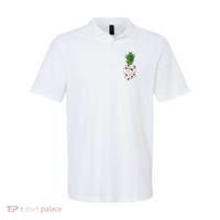Flamingo Pineapple Cute Fun Summer Polo thumb 0