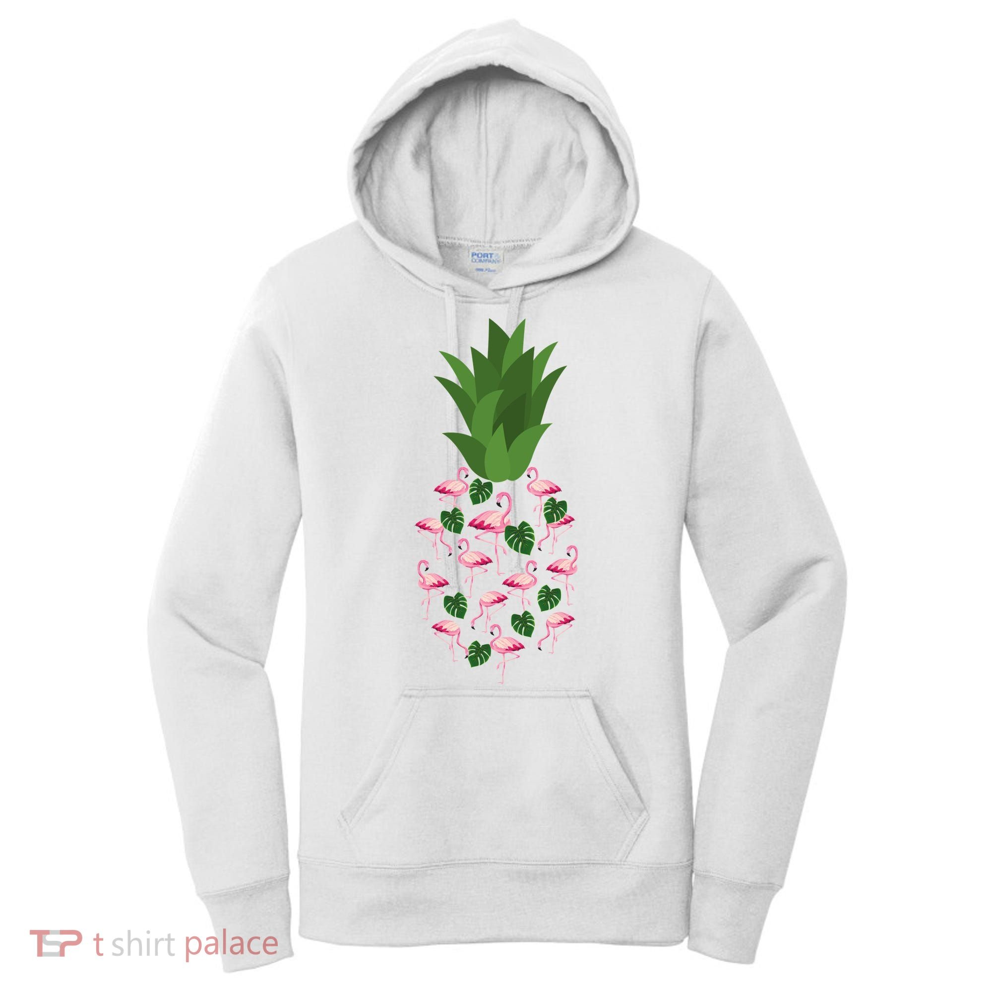 Flamingo Pineapple Cute Fun Summer Women's Hoodie