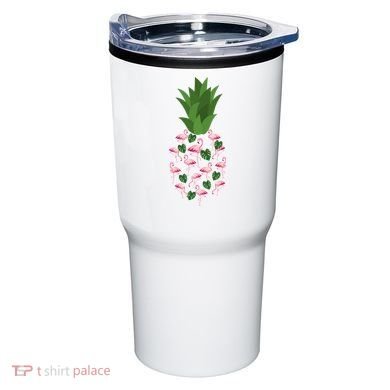 Flamingo Pineapple Cute Fun Summer Tumbler