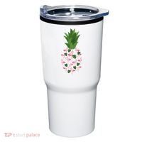 Flamingo Pineapple Cute Fun Summer Tumbler thumb 0