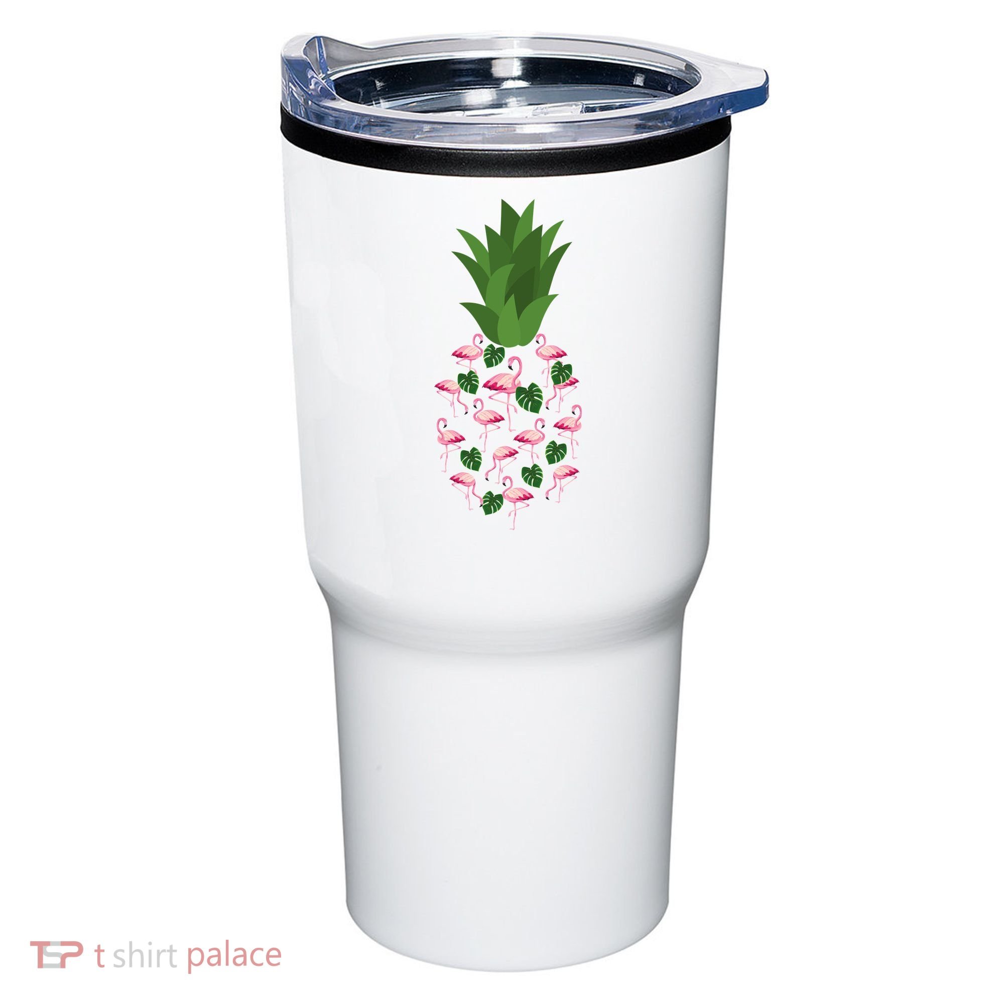 Flamingo Pineapple Cute Fun Summer Tumbler