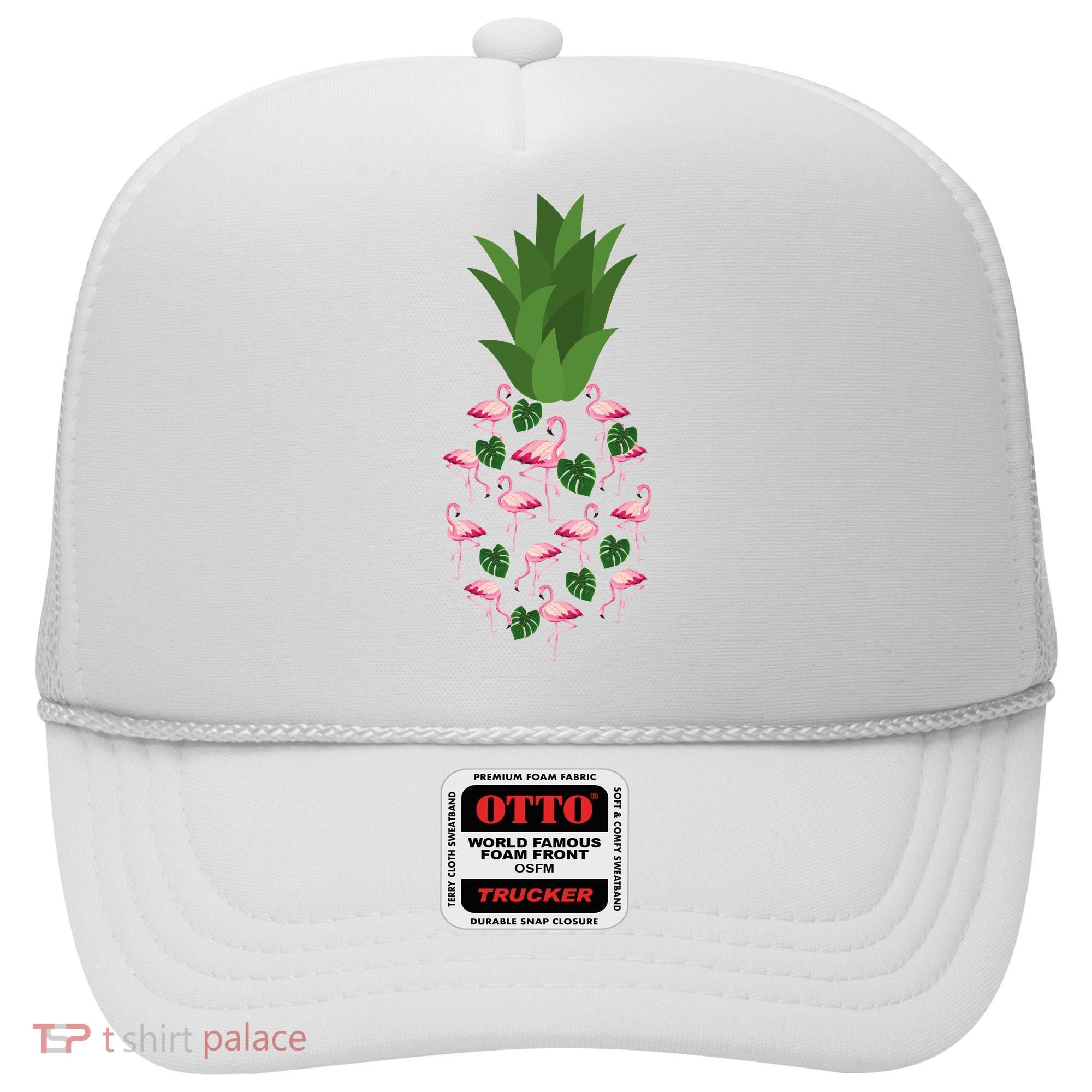 Flamingo Pineapple Cute Fun Summer Hat