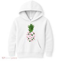 Flamingo Pineapple Cute Fun Summer Kids Hoodie thumb 0