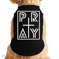 Funny Pray Christian Cross Religious Faith Jesus Lover Doggie Tank thumb 0