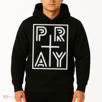 Funny Pray Christian Cross Religious Faith Jesus Lover Hoodie thumb 2
