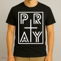 Funny Pray Christian Cross Religious Faith Jesus Lover T-Shirt thumb 3