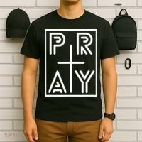Funny Pray Christian Cross Religious Faith Jesus Lover T-Shirt thumb 6