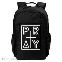 Funny Pray Christian Cross Religious Faith Jesus Lover Backpack thumb 0