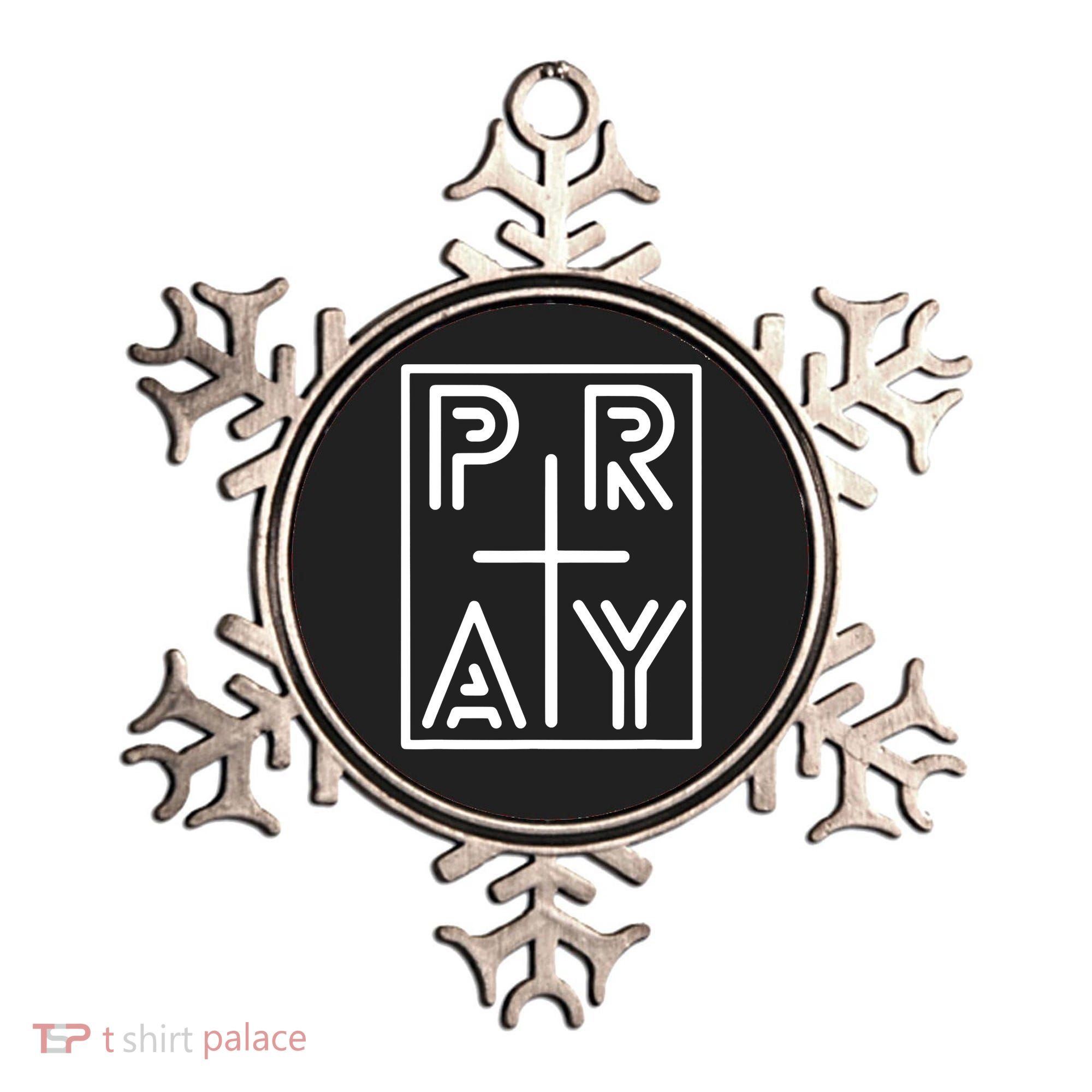 Funny Pray Christian Cross Religious Faith Jesus Lover Ornament