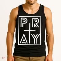 Funny Pray Christian Cross Religious Faith Jesus Lover Tank Top thumb 3