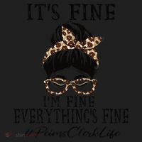 Funny Peims Clerk It's Fine, I'm Fine And Everything's Fine Women's Sweatshirt thumb 2
