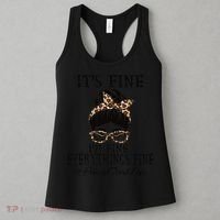 Funny Peims Clerk It's Fine, I'm Fine And Everything's Fine Women's Tank Top thumb 3