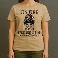 Funny Peims Clerk It's Fine, I'm Fine And Everything's Fine T-Shirt thumb 4