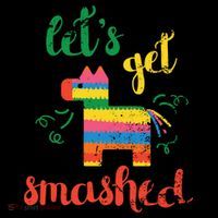Funny PiñAta Cinco De Mayo LetS Get Smashed Cool Gift Pajama Set thumb 2