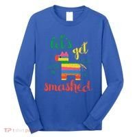 Funny PiñAta Cinco De Mayo LetS Get Smashed Cool Gift Long Sleeve Shirt thumb 0