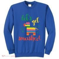 Funny PiñAta Cinco De Mayo LetS Get Smashed Cool Gift Sweatshirt thumb 0