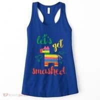 Funny PiñAta Cinco De Mayo LetS Get Smashed Cool Gift Women's Tank Top thumb 0