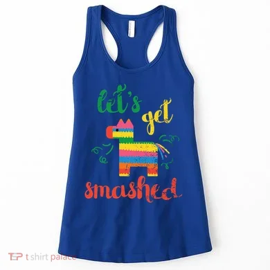Funny PiñAta Cinco De Mayo LetS Get Smashed Cool Gift Women's Tank Top