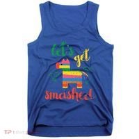 Funny PiñAta Cinco De Mayo LetS Get Smashed Cool Gift Tank Top thumb 0