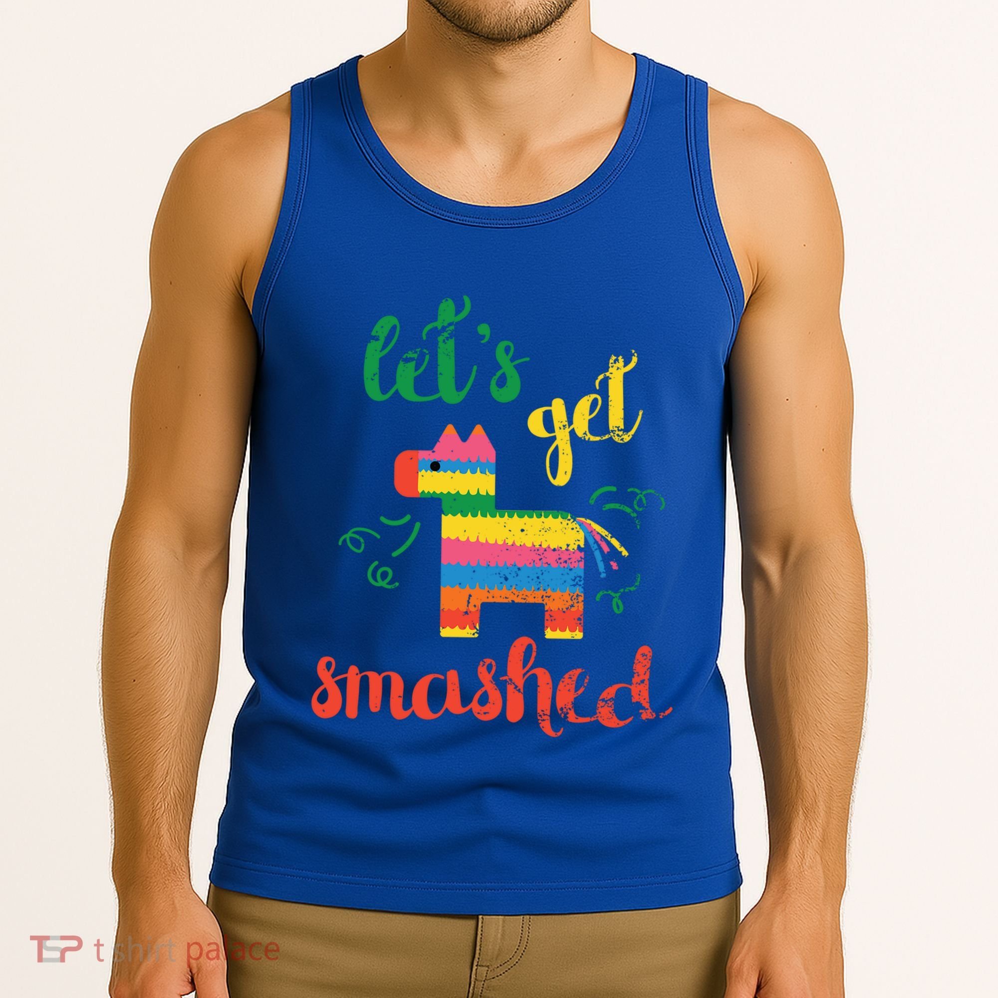 Funny PiñAta Cinco De Mayo LetS Get Smashed Cool Gift Tank Top