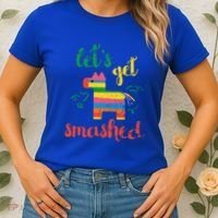Funny PiñAta Cinco De Mayo LetS Get Smashed Cool Gift Women's T-Shirt thumb 2