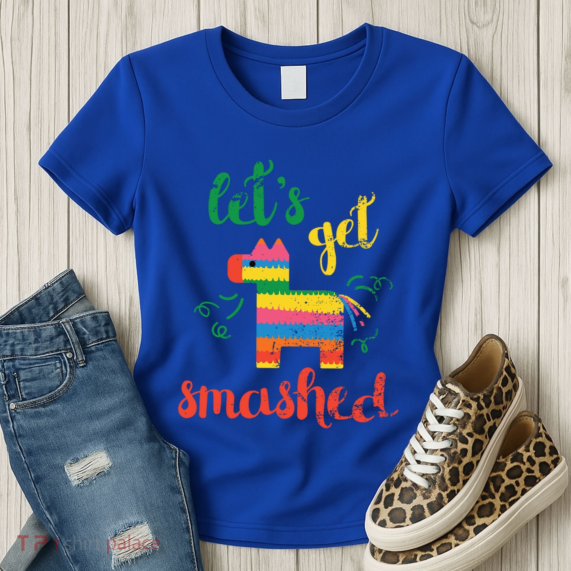 Funny PiñAta Cinco De Mayo LetS Get Smashed Cool Gift Women's T-Shirt