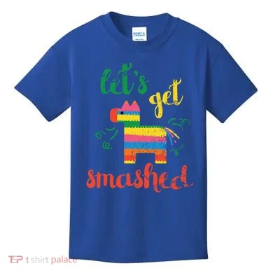 Funny PiñAta Cinco De Mayo LetS Get Smashed Cool Gift Kids T-Shirt