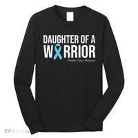 Family Prostate Cancer Awareness Light Blue Daughter Warrior Long Sleeve Shirt thumb 0