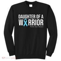 Family Prostate Cancer Awareness Light Blue Daughter Warrior Sweatshirt thumb 0