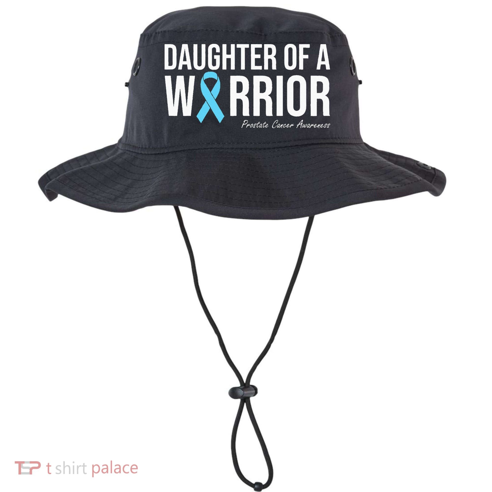 Family Prostate Cancer Awareness Light Blue Daughter Warrior Bucket Hat