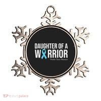 Family Prostate Cancer Awareness Light Blue Daughter Warrior Ornament thumb 0