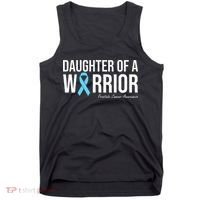 Family Prostate Cancer Awareness Light Blue Daughter Warrior Tank Top thumb 0