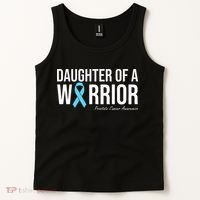 Family Prostate Cancer Awareness Light Blue Daughter Warrior Tank Top thumb 2