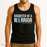 Family Prostate Cancer Awareness Light Blue Daughter Warrior Tank Top thumb 3