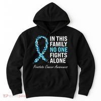 Family Prostate Cancer Awareness Light Blue Ribbon Survivor Hoodie thumb 0