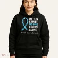 Family Prostate Cancer Awareness Light Blue Ribbon Survivor Hoodie thumb 5
