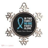 Family Prostate Cancer Awareness Light Blue Ribbon Survivor Ornament thumb 0