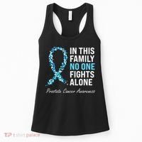 Family Prostate Cancer Awareness Light Blue Ribbon Survivor Women's Tank Top thumb 0