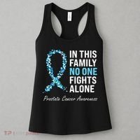 Family Prostate Cancer Awareness Light Blue Ribbon Survivor Women's Tank Top thumb 3