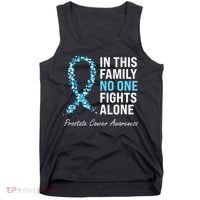 Family Prostate Cancer Awareness Light Blue Ribbon Survivor Tank Top thumb 0