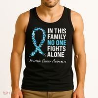 Family Prostate Cancer Awareness Light Blue Ribbon Survivor Tank Top thumb 3