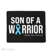 Family Prostate Cancer Awareness Light Blue Son Of A Warrior Mousepad thumb 0