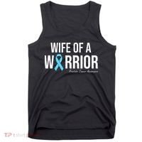 Family Prostate Cancer Awareness Light Blue Wife Warrior Tank Top thumb 0