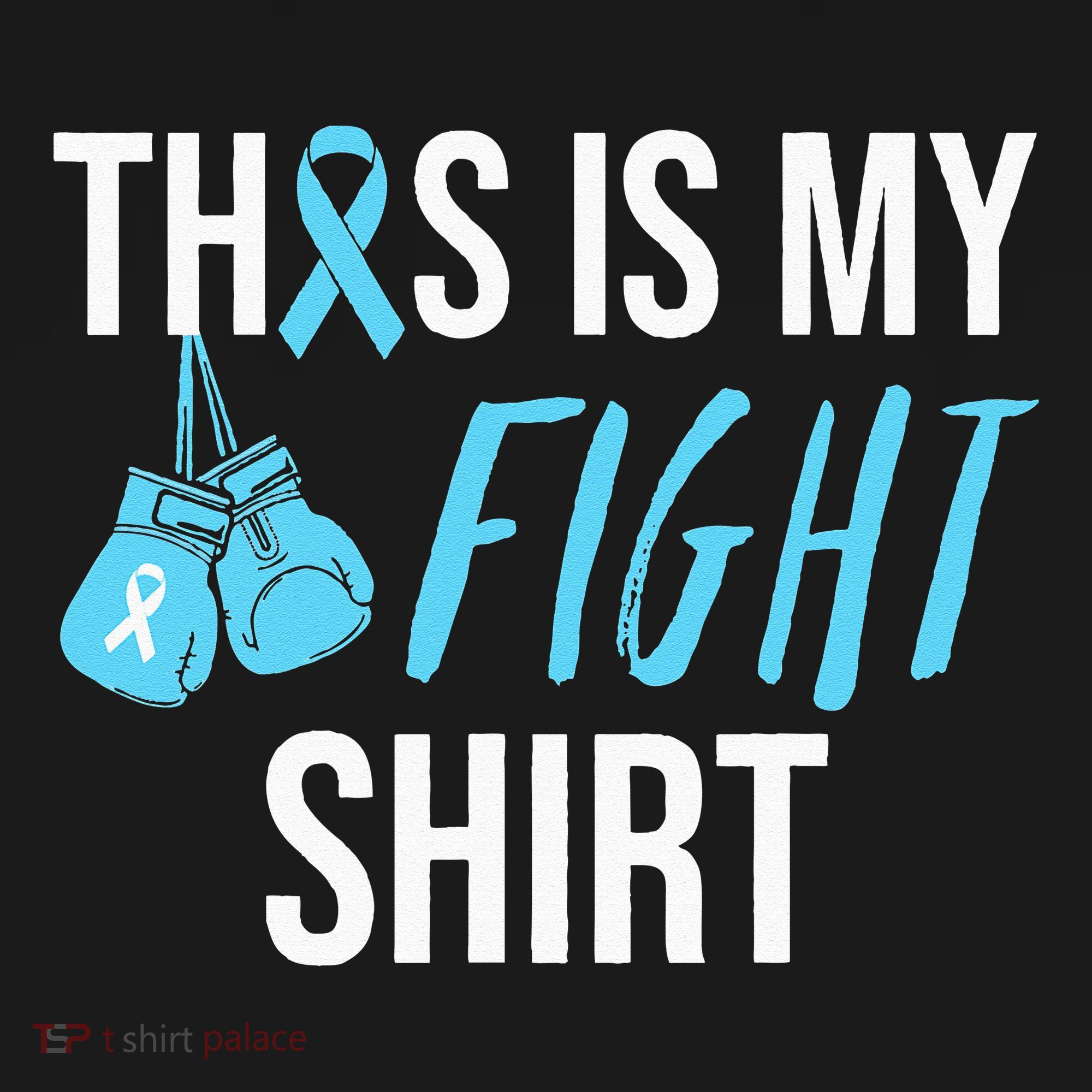 Fight Prostate Cancer Awareness Light Blue Ribbon Survivor Doggie Tank