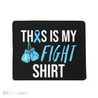 Fight Prostate Cancer Awareness Light Blue Ribbon Survivor Mousepad thumb 0