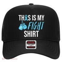 Fight Prostate Cancer Awareness Light Blue Ribbon Survivor Hat thumb 0