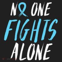 Fight Prostate Cancer Awareness Light Blue Ribbon Survivor Women's Sweatshirt thumb 2