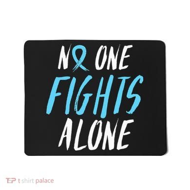 Fight Prostate Cancer Awareness Light Blue Ribbon Survivor Mousepad